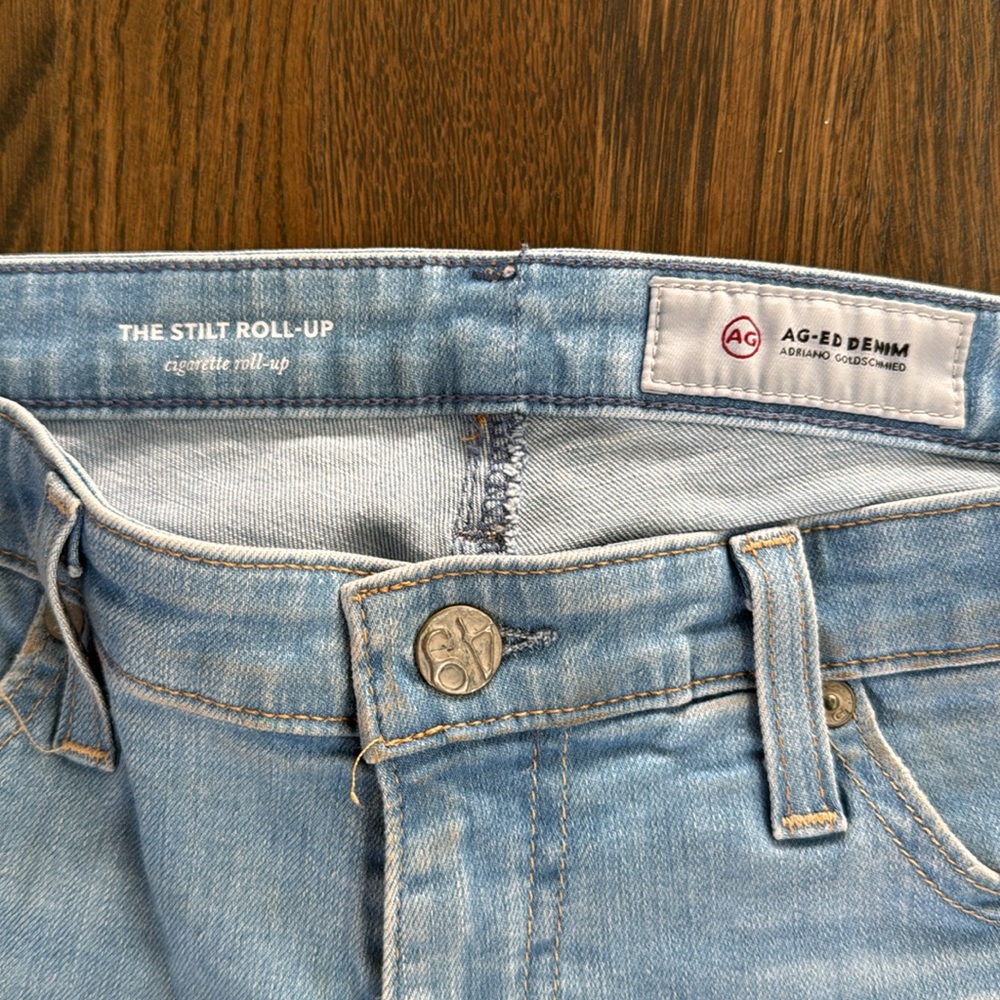 AG denim the Stilt Roll-Up Cigarette roll up
